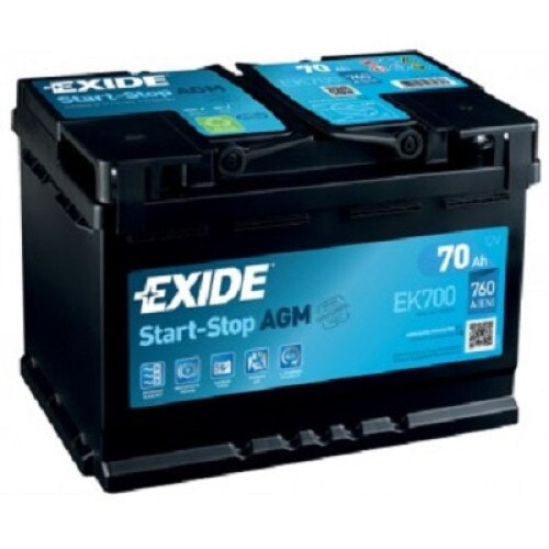 Baterie auto Exide Start&Stop AGM 70Ah
