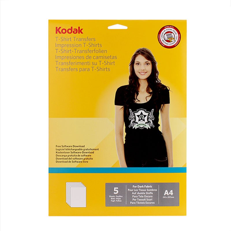 Hartie transfer termic Kodak tricouri negre