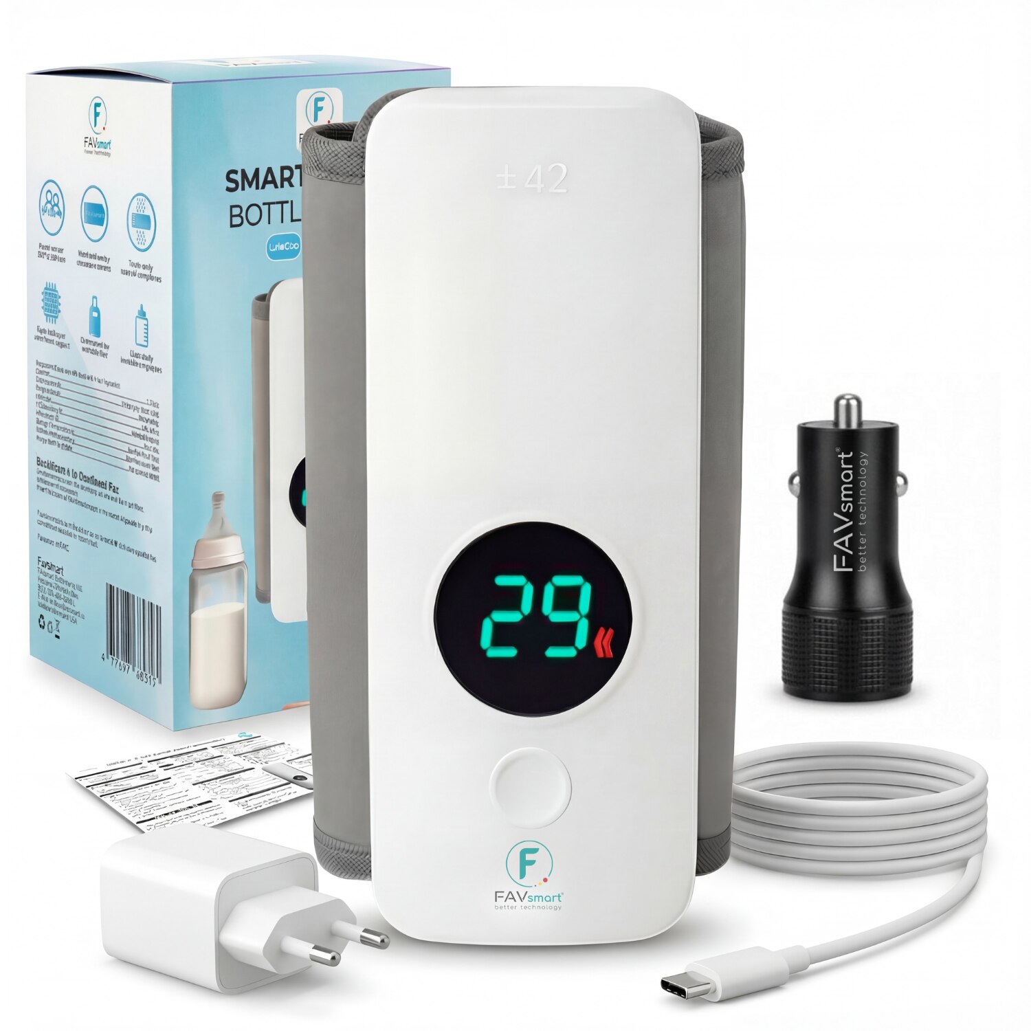 Încălzitor portabil FAVsmart NNQ2 (cu încărcător auto)