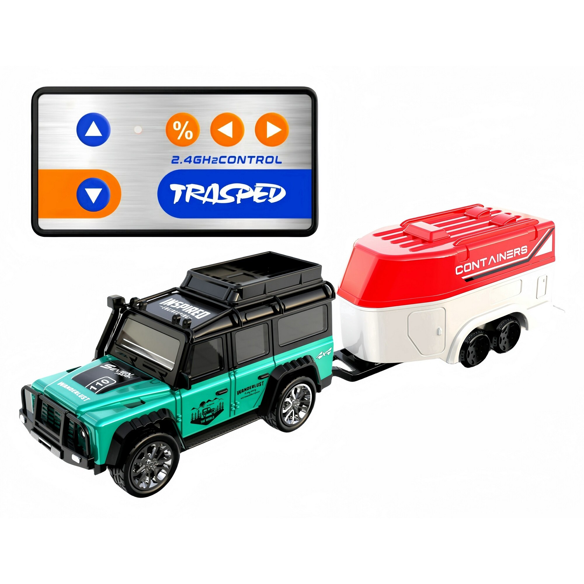 LITFIV Mini Masina Rc cu Remorca