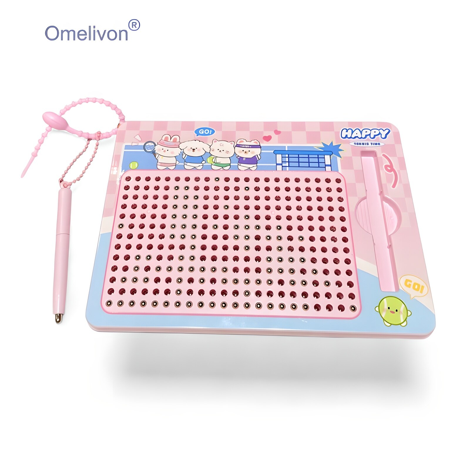 Omelivon Tabla desen magnetica roz
