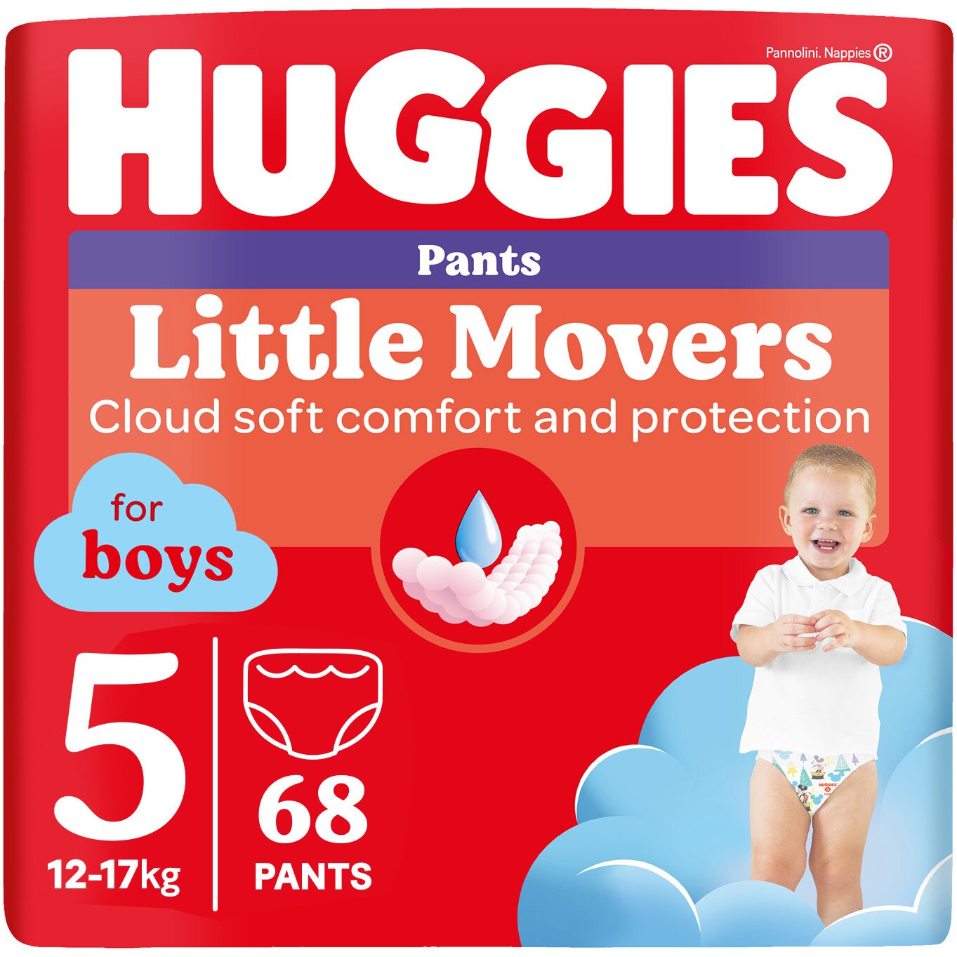 Huggies Little Movers 5 Boy 68