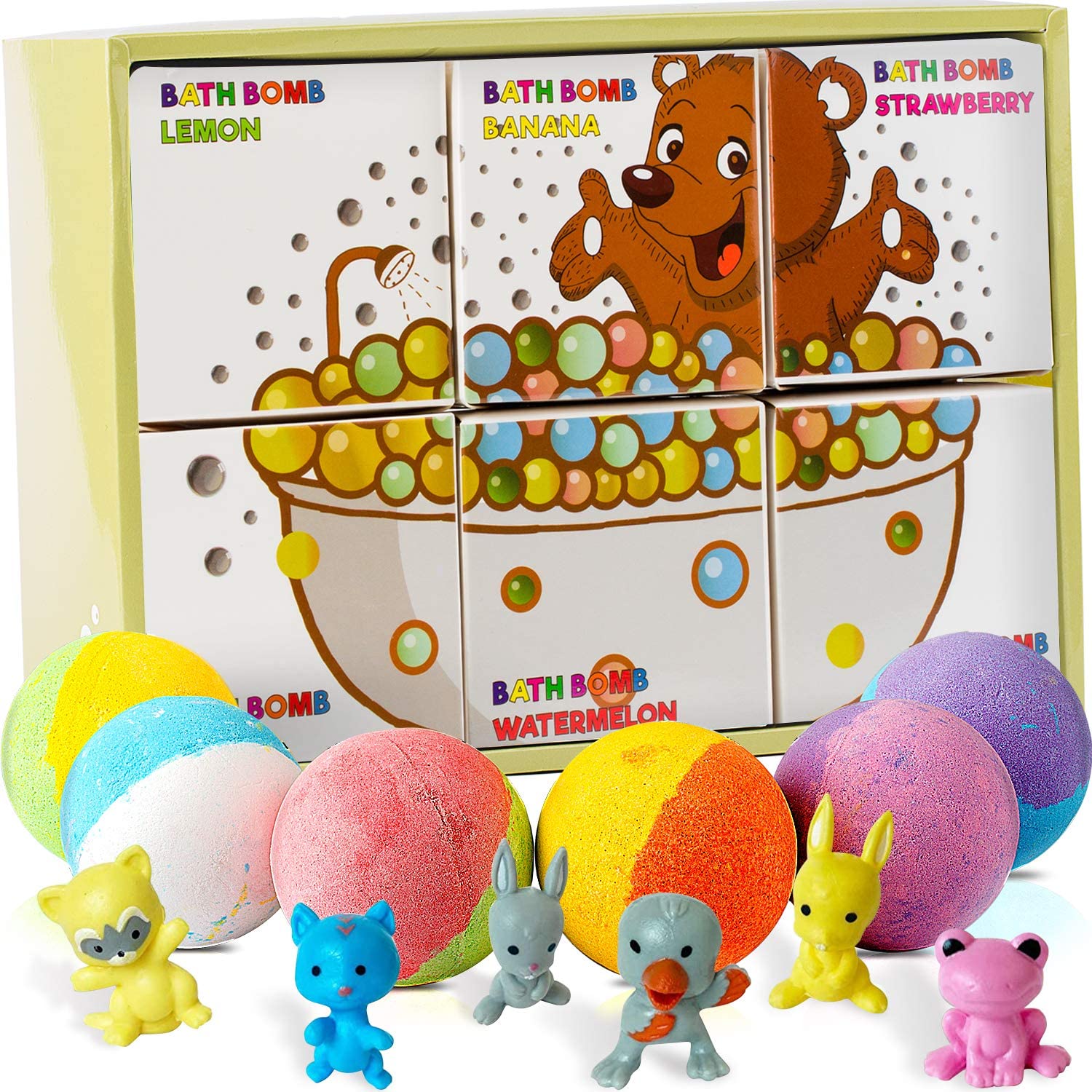 Set 6 bombe baie surpriză Ideas4Comfort