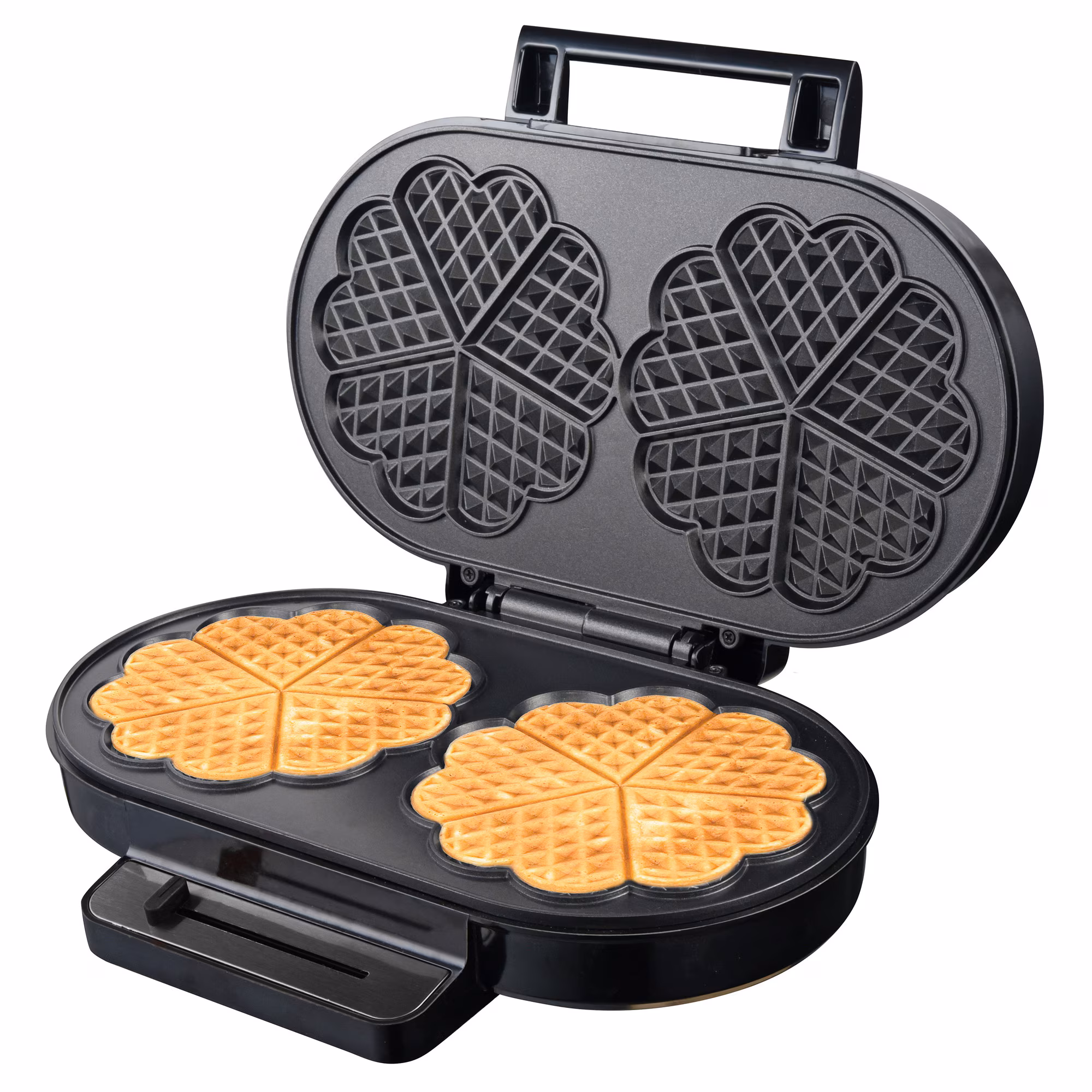 Aparat de facut vafe STARCREST WM-2602X, 1200W, suprafață dublă, negru-inox