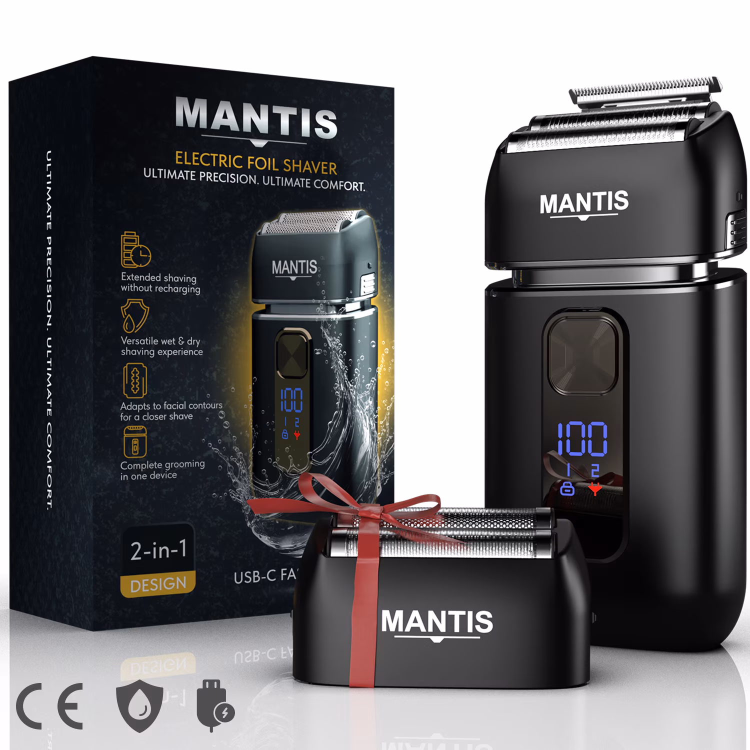 Aparat de ras electric MANTIS 2-in-1 Trimmer+Folie