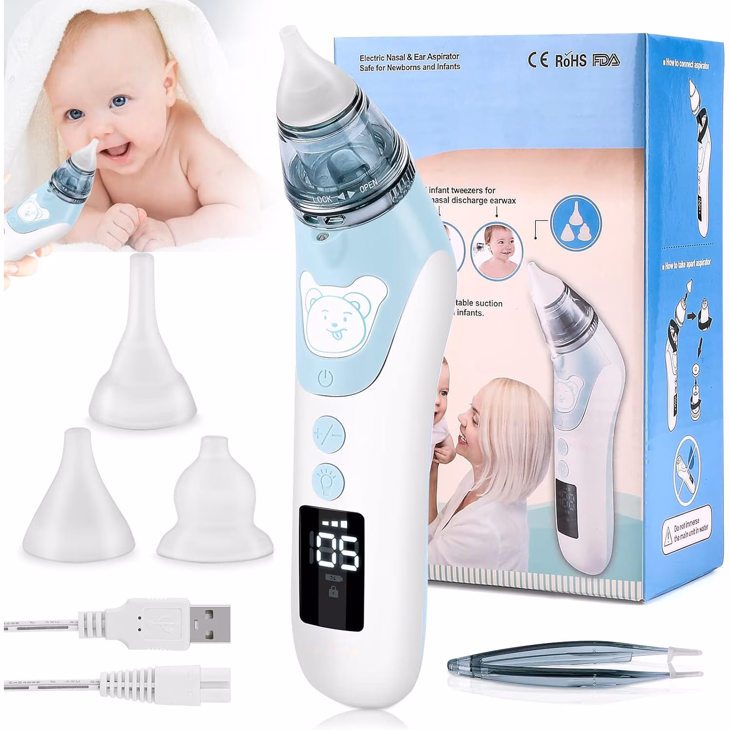 Aspirator Nazal Electric OperceTM Premium 9 trepte