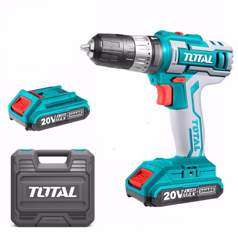 Masina de gaurit cu percutie si acumulator Total TIDLI200215
