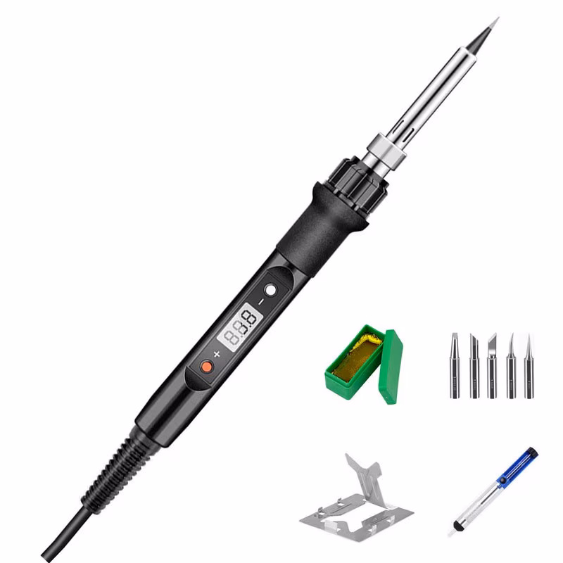 Pistol de lipit portabil 5 capete de sudura cu set de accesorii 80W