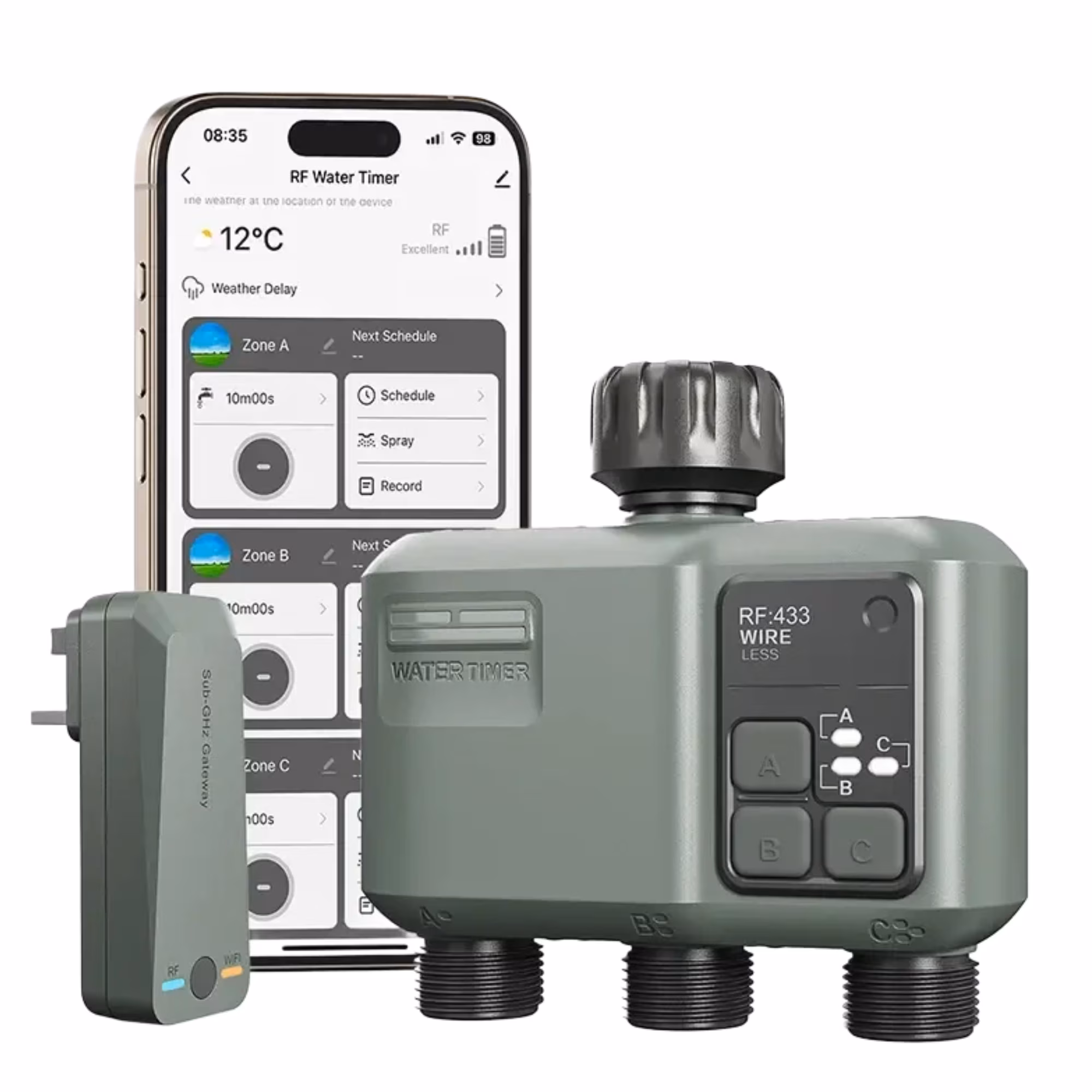Programator pentru irigare Nivazo® WaterMaster HCT-638