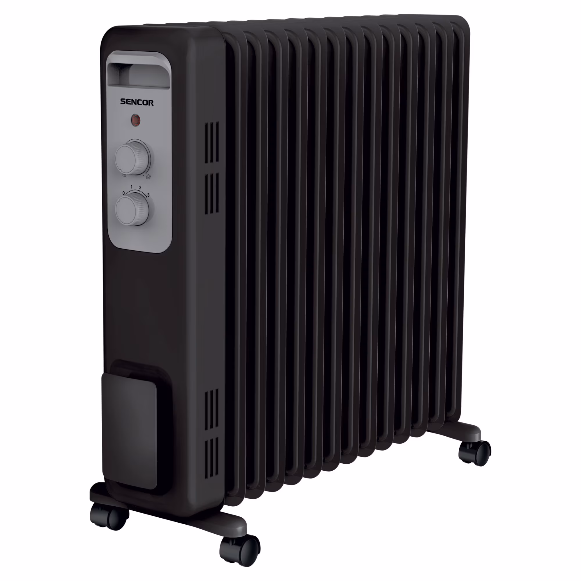 Radiator electric cu ulei Sencor 2500W, 13 elemente, negru