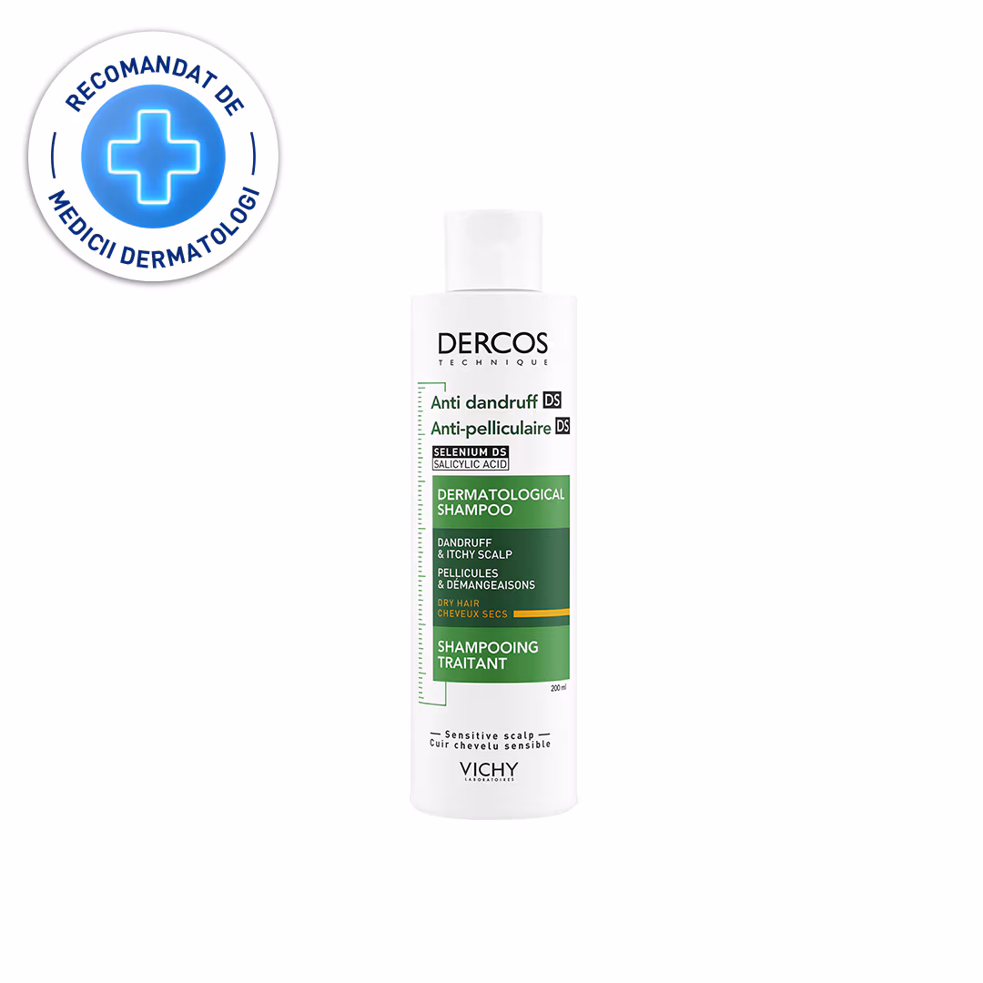 Sampon anti-matreata Vichy Dercos pentru păr uscat 200 ml