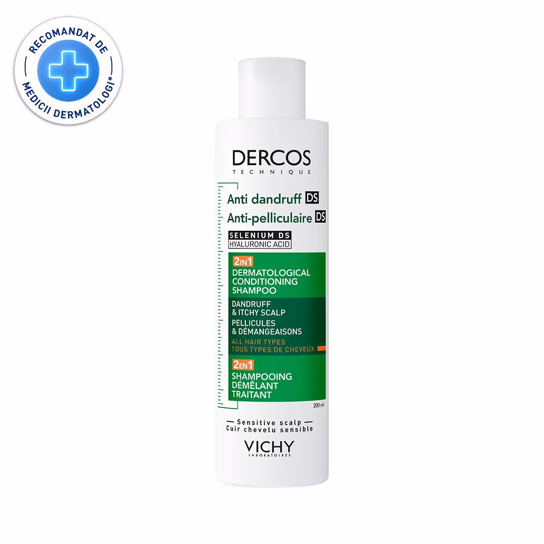 Sampon și balsam 2 în 1 anti-mătreață Vichy Dercos 200 ml