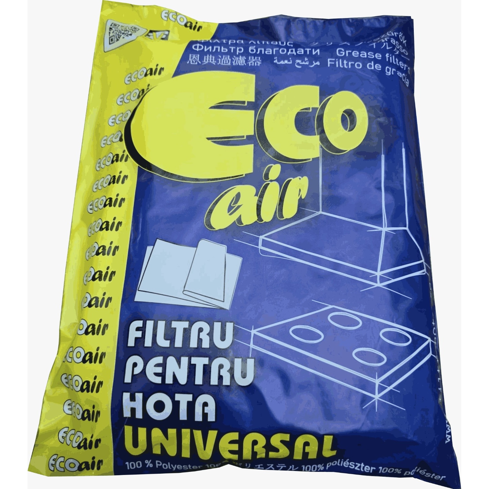 Set 5 bucăți filtru pentru hotă universal