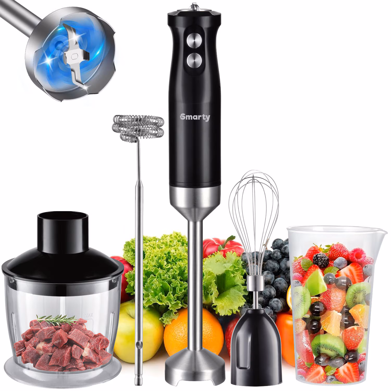 Set Blender 5 in 1 Smarty Advanced Pro 1000W