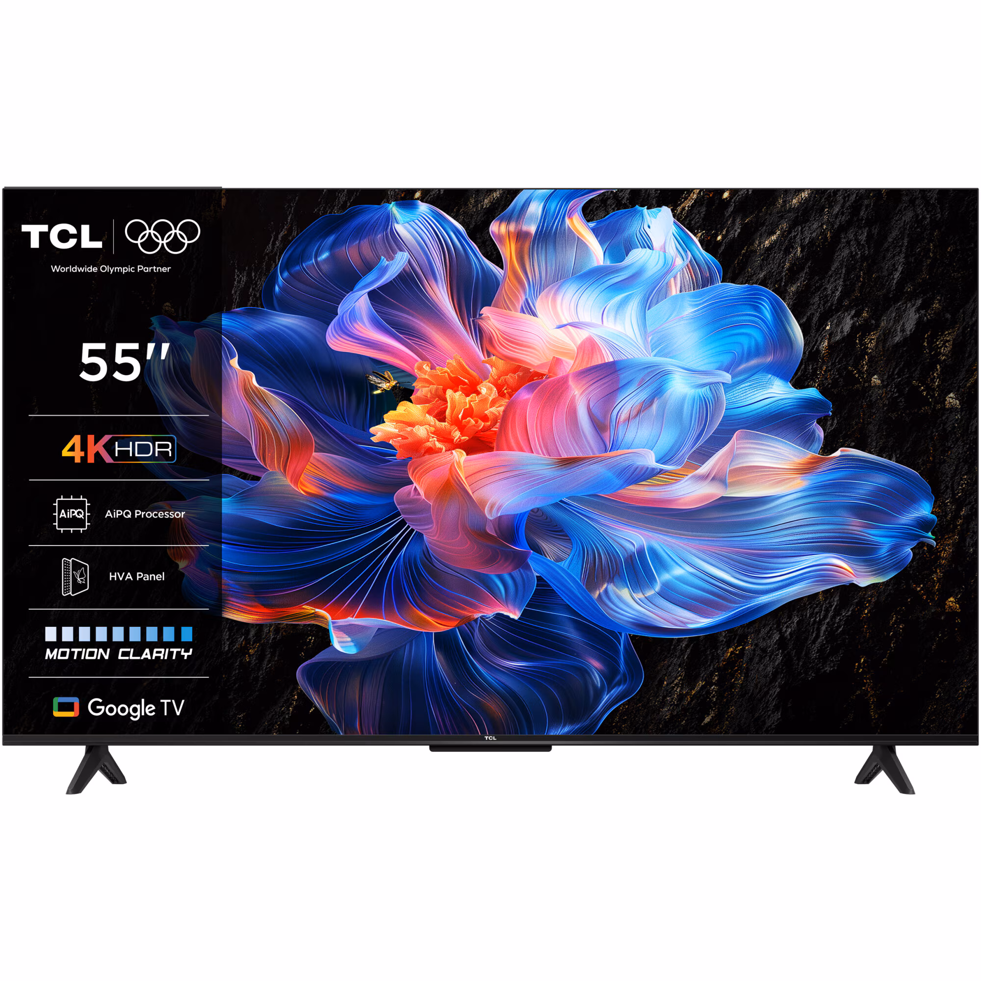 Televizor TCL LED 55P6K, 139 cm, Smart Google TV, 4K Ultra HD, Clasa E (Model 2026)