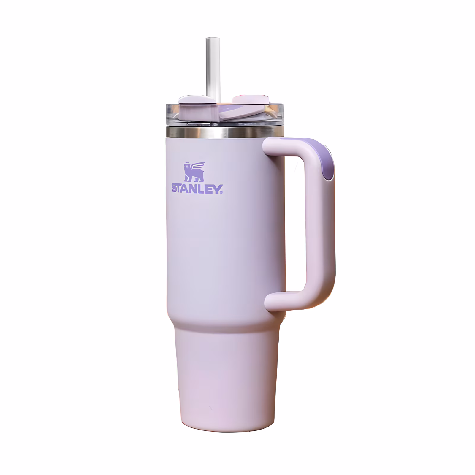 Termos cu maner si pai Stanley Quencher H2.0, 1180 ml, inox violet