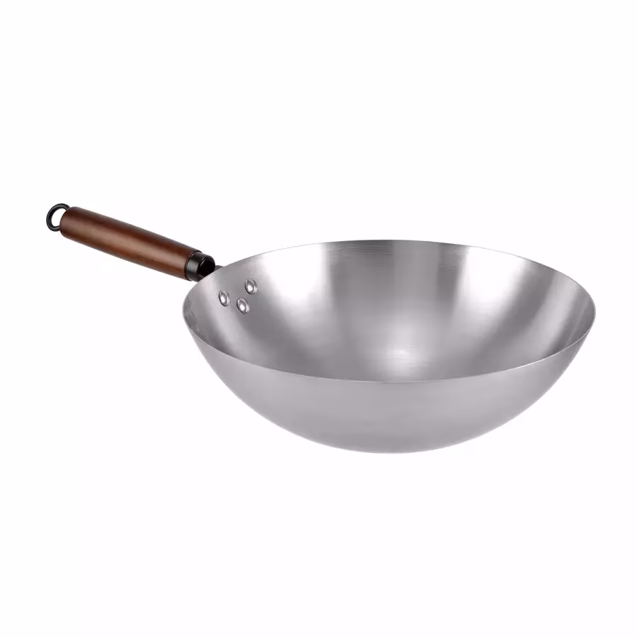 Tigaie wok traditional chinezesc de fier 32cm
