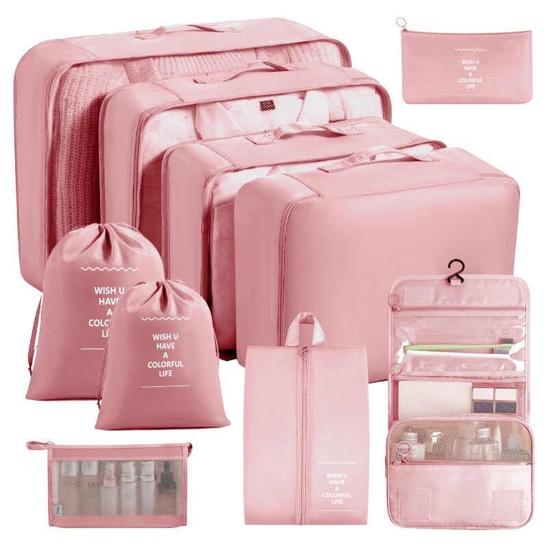 Set organizatoare bagaj OEM Roz