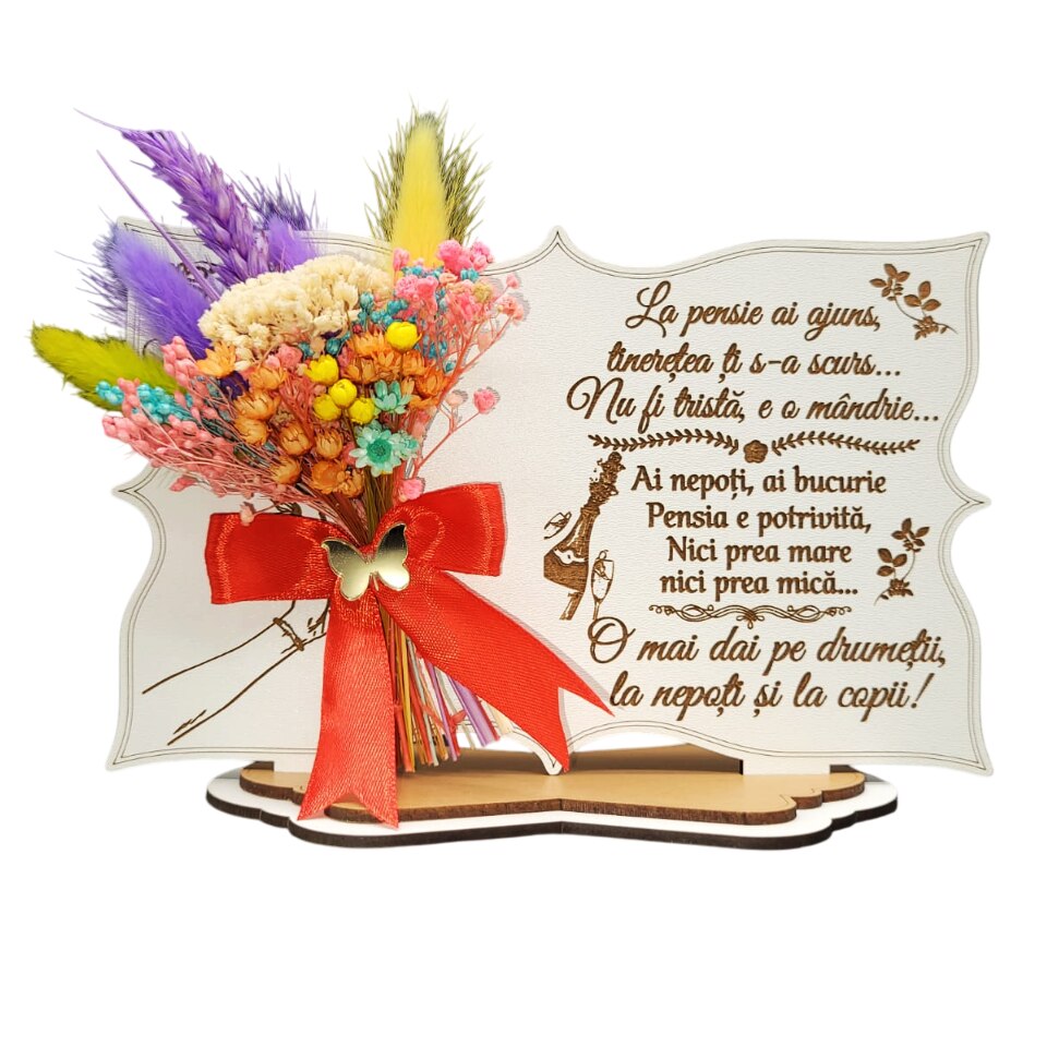 Tablou Flori Pensionare 20x14cm