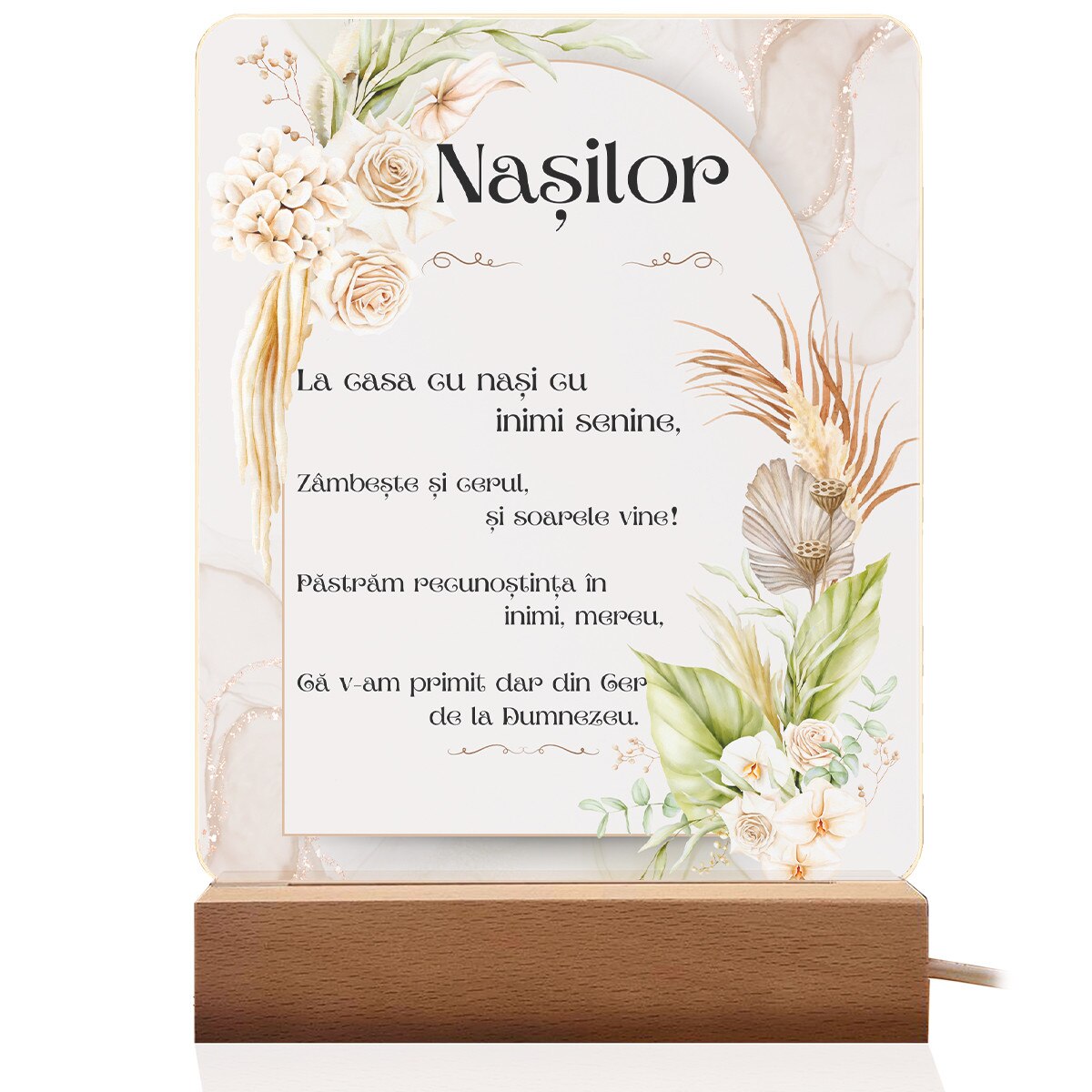 Set Cadou Nasi Lampa Acril