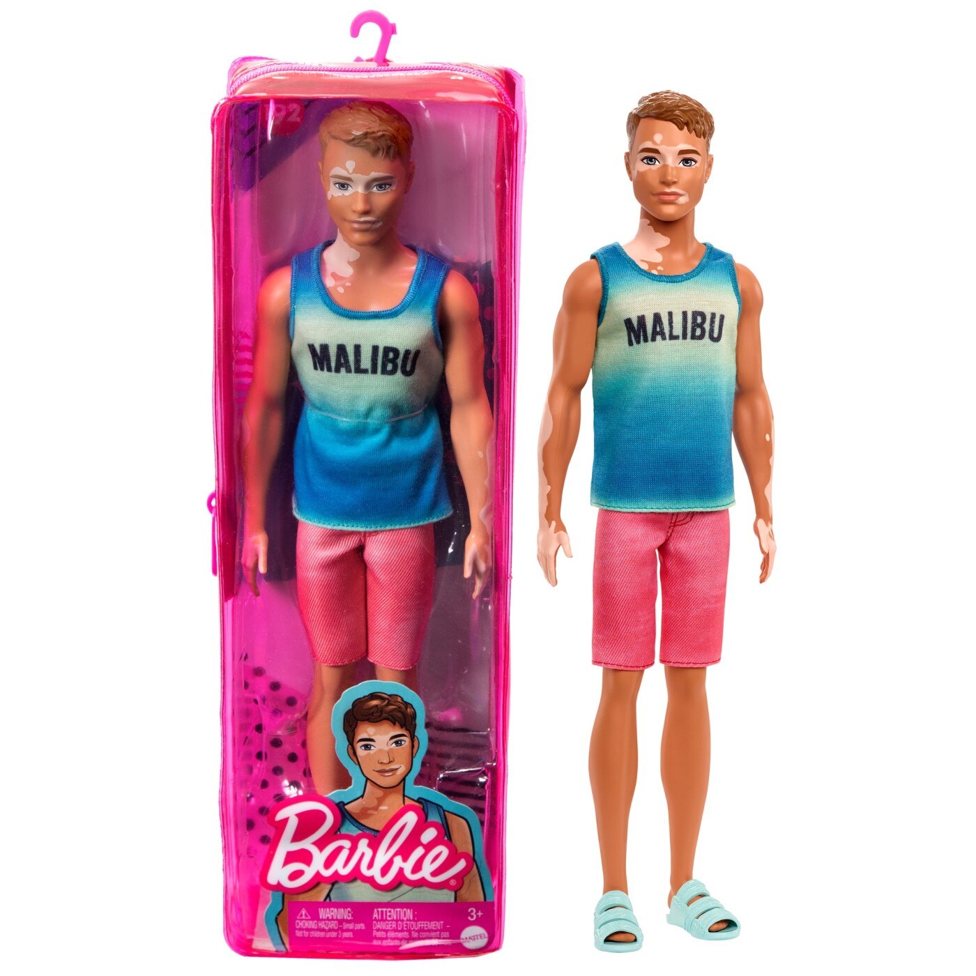 Papușă Barbie Fashionistas Ken maiou