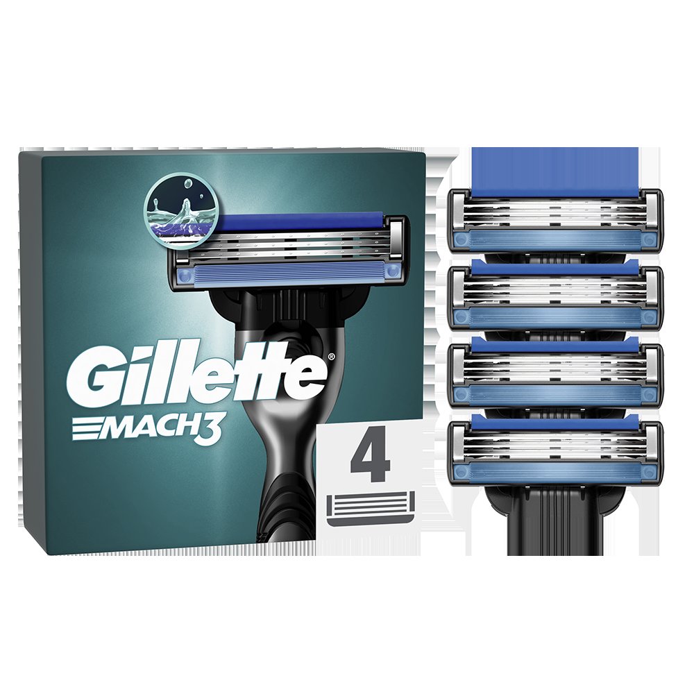 Rezerve Gillette Mach3, 4 buc
