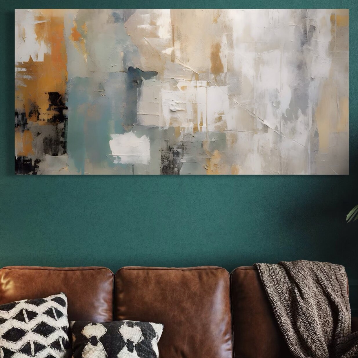Tablou Canvas LuxCanva Color White 50x100