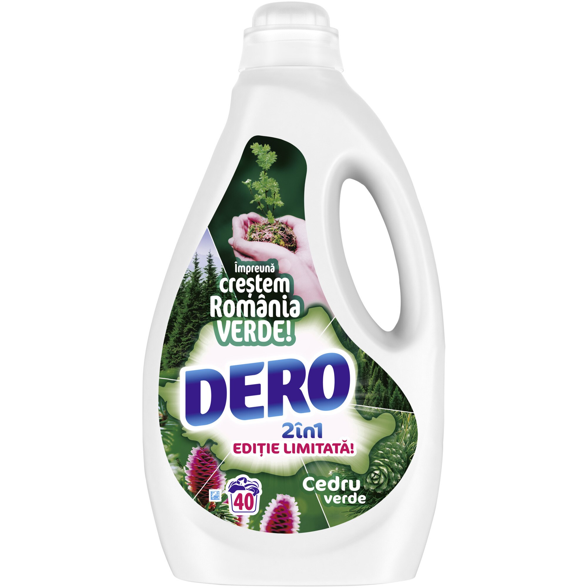 Detergent lichid Dero 2in1 Cedru Verde 2L