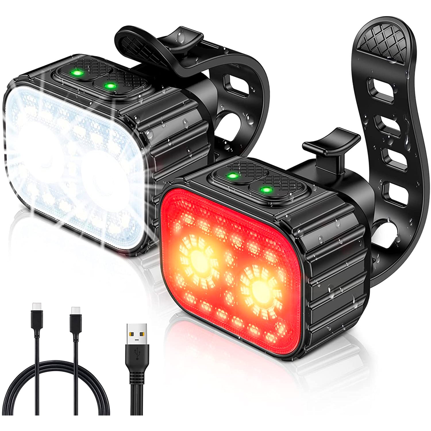 Set Lumini Bicicleta Elindor 500 Lumeni