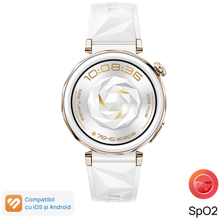 Huawei Watch GT 5 Pro, 42MM, Ceramic, White