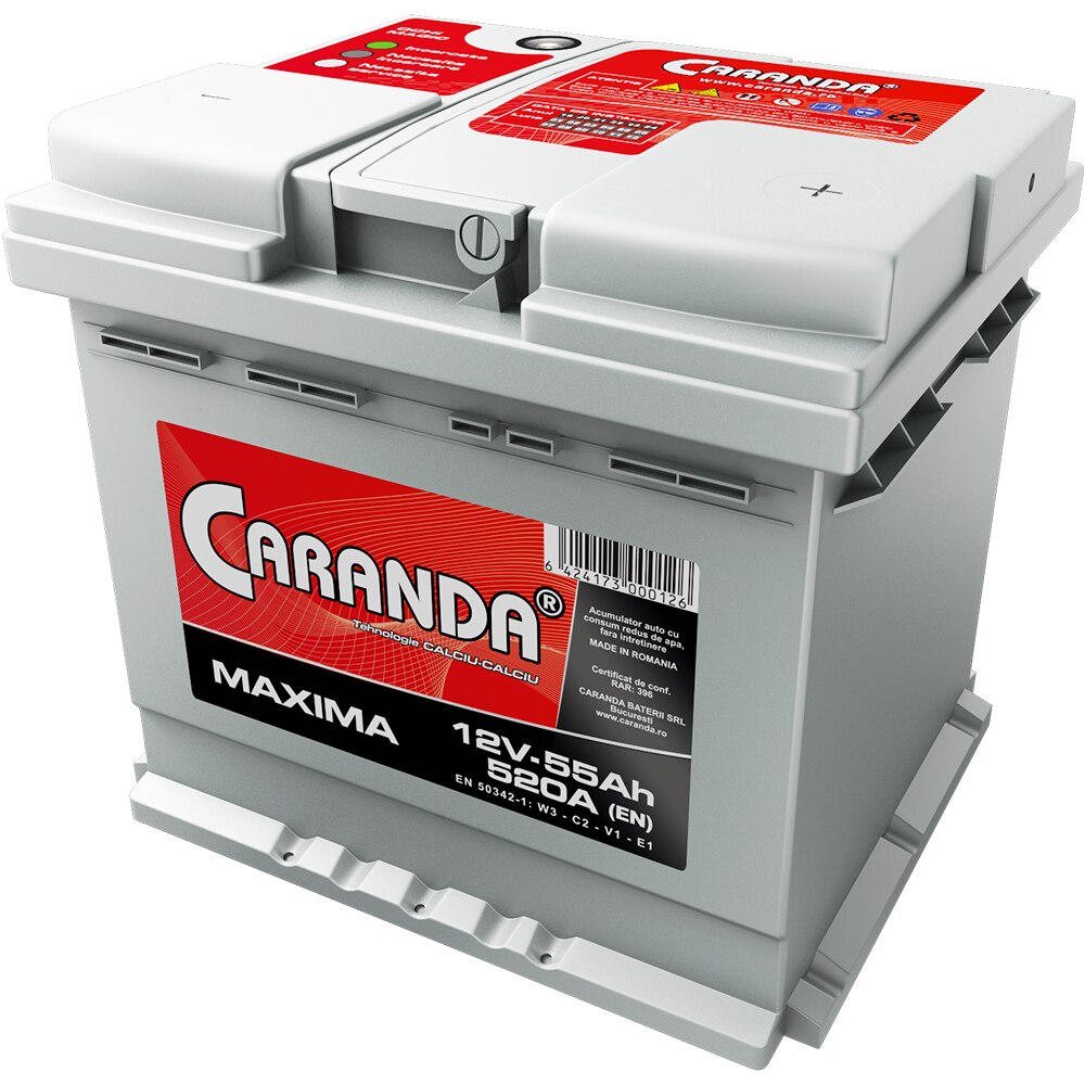 Baterie Auto Caranda Maxima 55Ah 520A