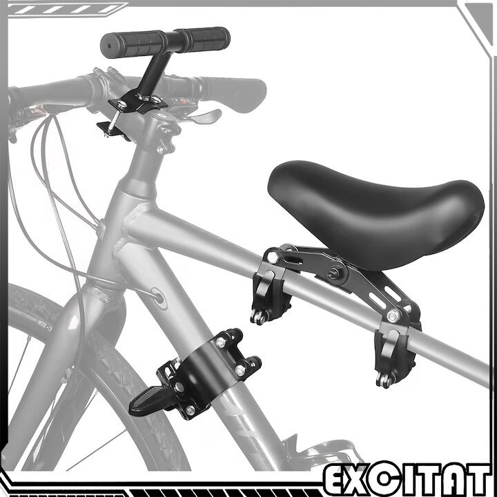 Excitat scaun frontal pe cadru + ghidon/pedale (negru)