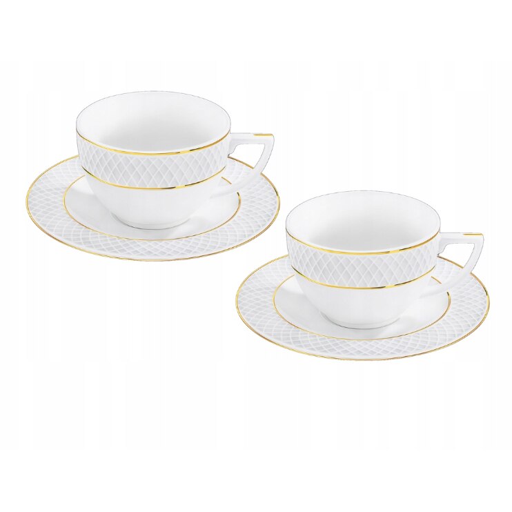 Set cesti cafea portelan 170 ml 4 piese