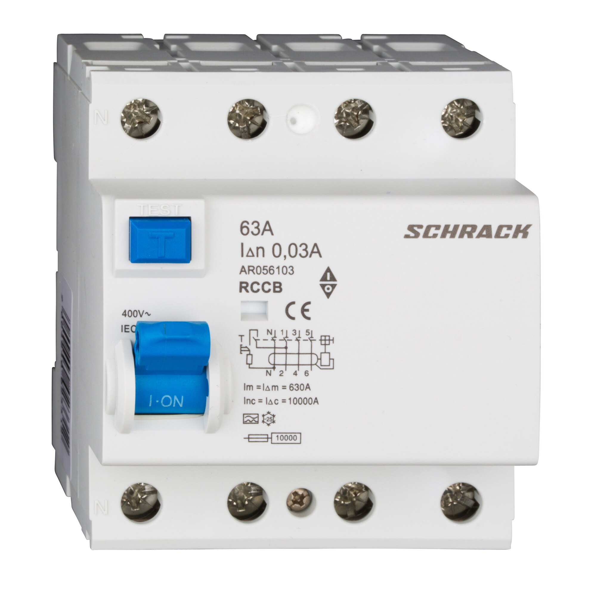 Disjunctor RCCB 4P 63A 30mA Schrack