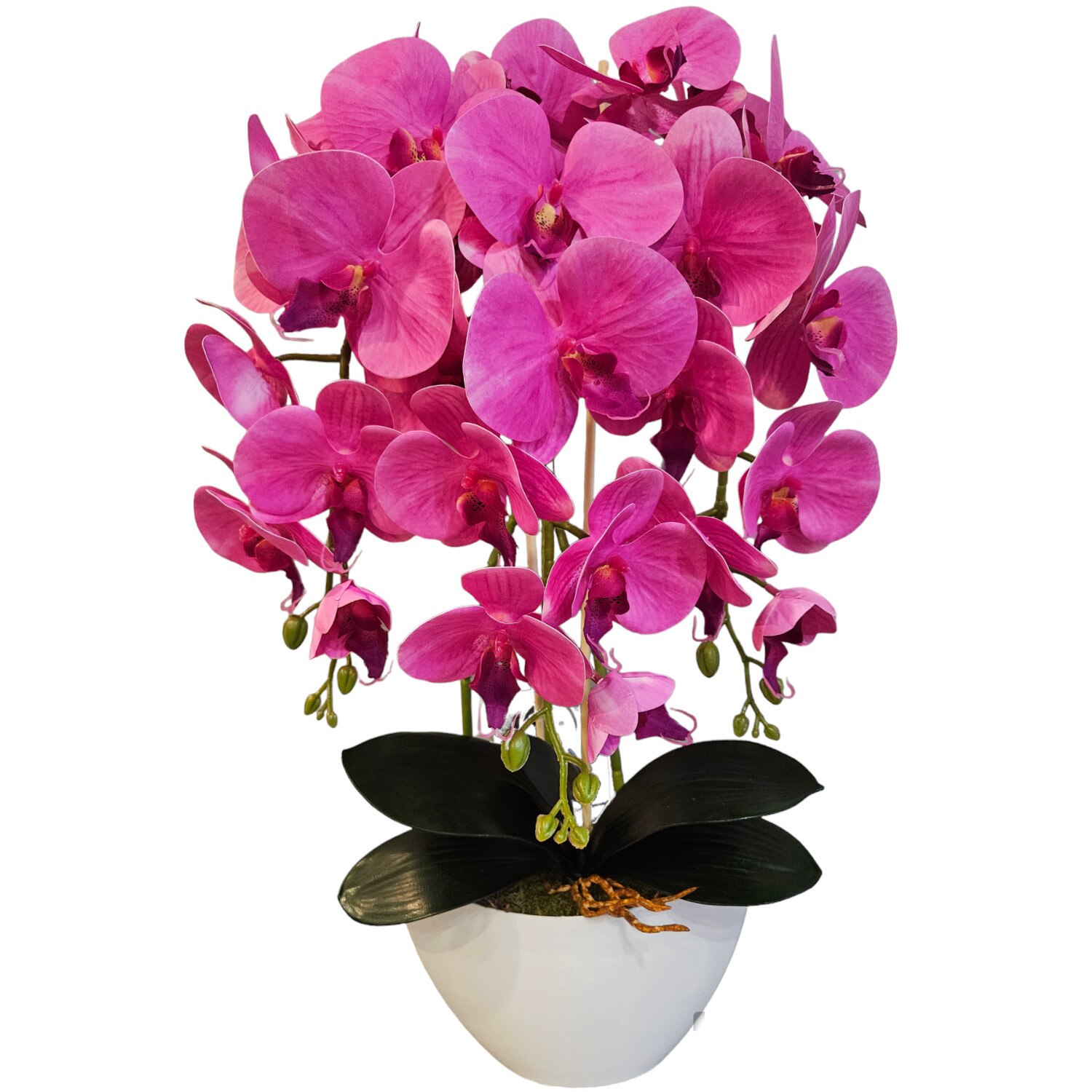 Orhidee artificială Damich roz 60 cm