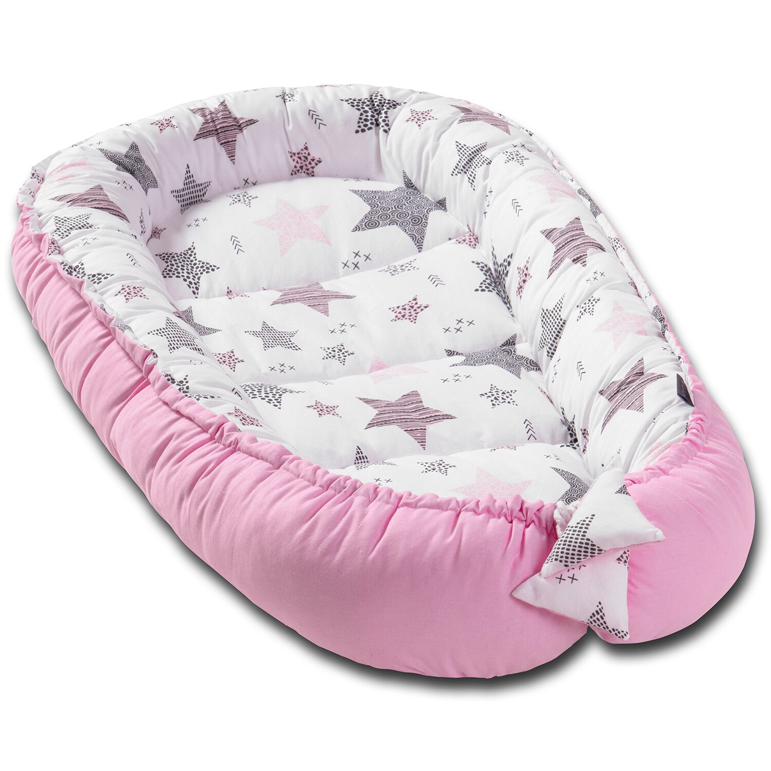Kidizi Baby Nest Cocoon Pink Stars