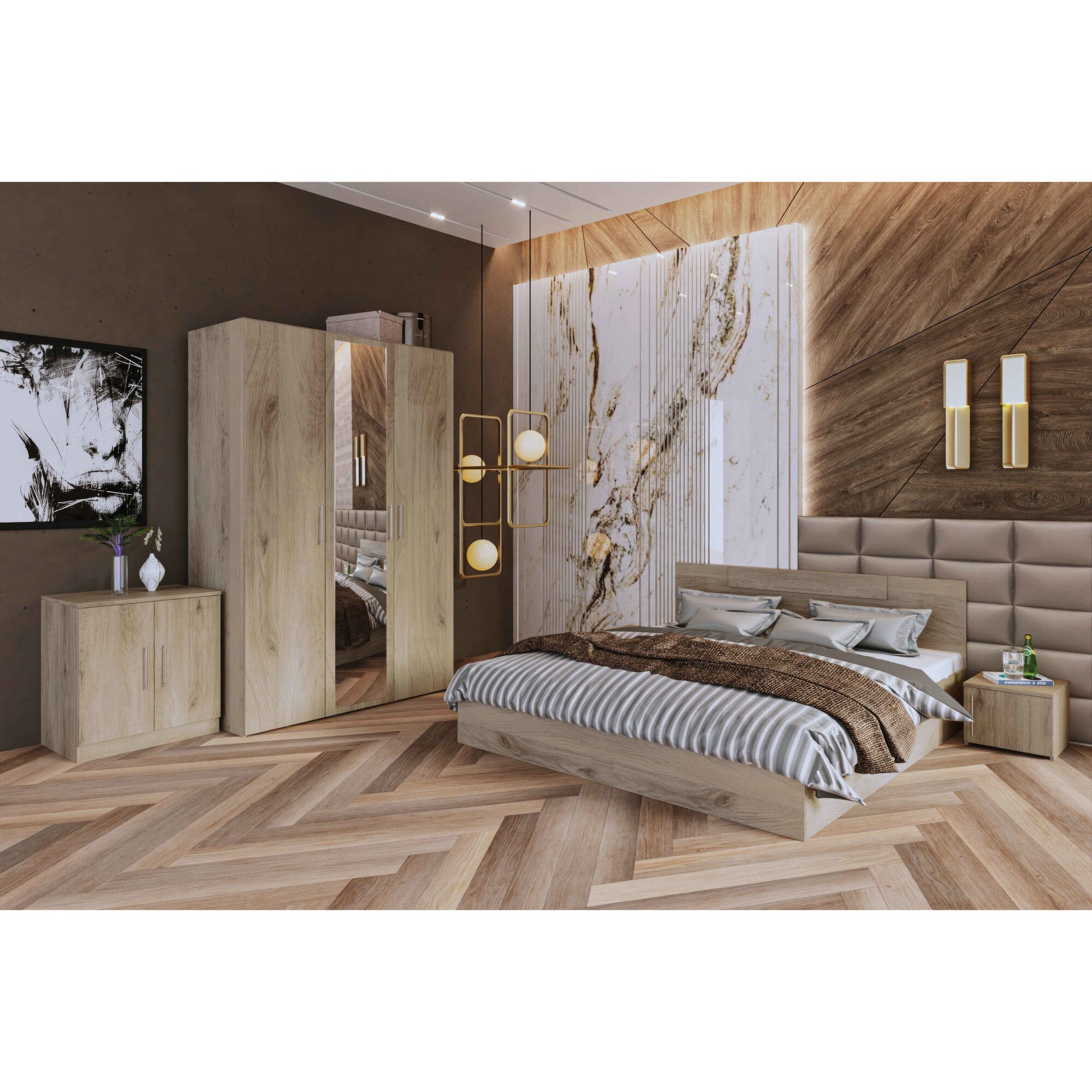 Set Dormitor Irim Treff II Sonoma Arwen