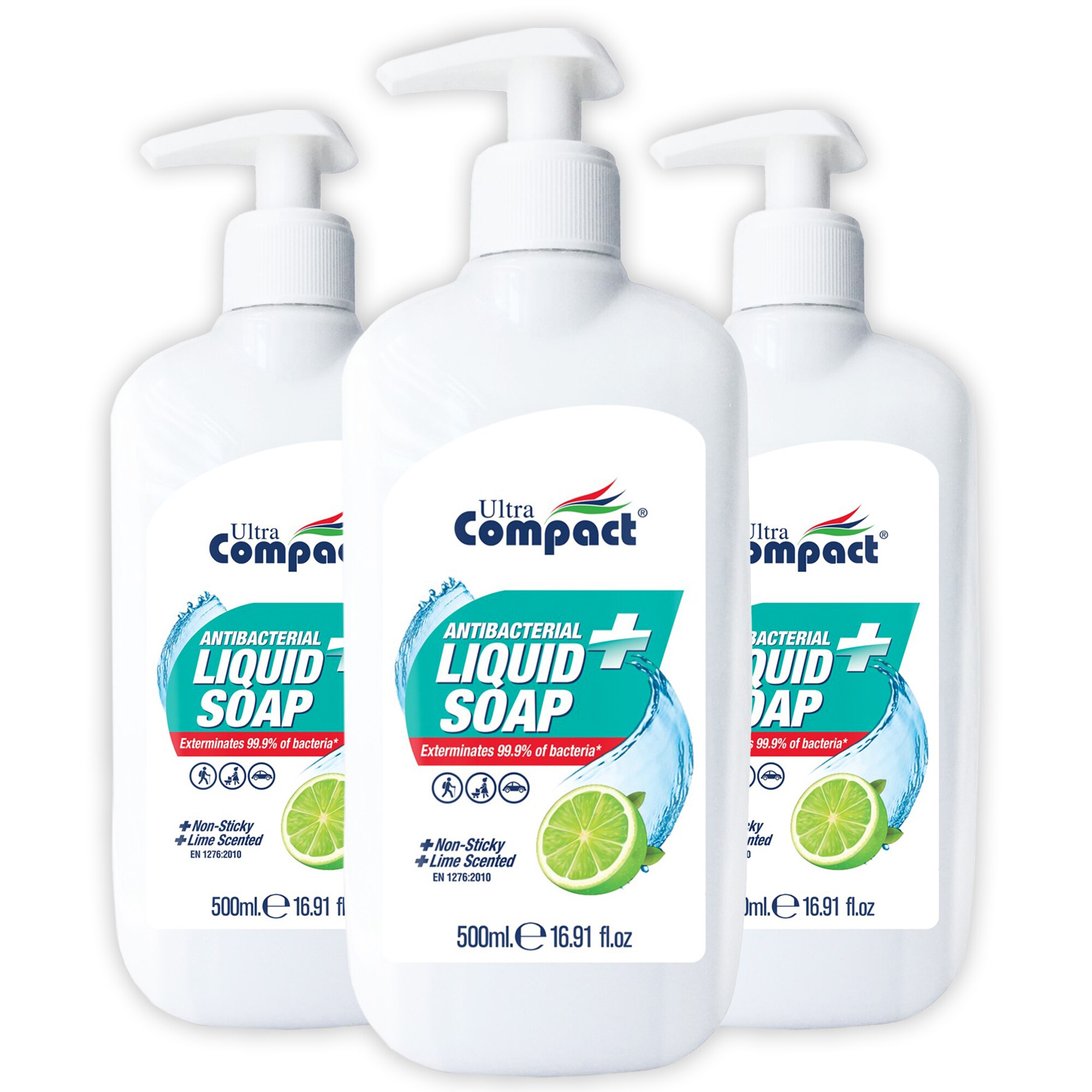 Set 3x Sapun lichid Antibacterian Ultra Compact