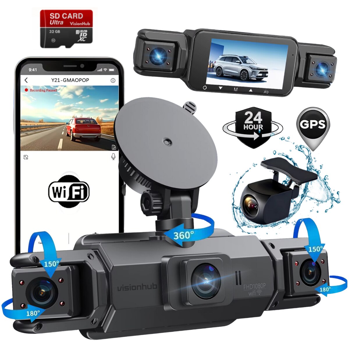 VisionHub 4 Canale Wi-Fi+GPS