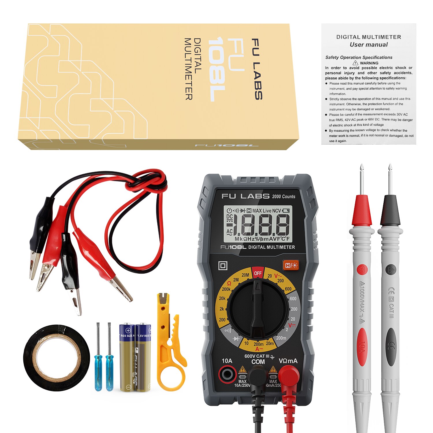 Multimetru digital FU LABS FU108L