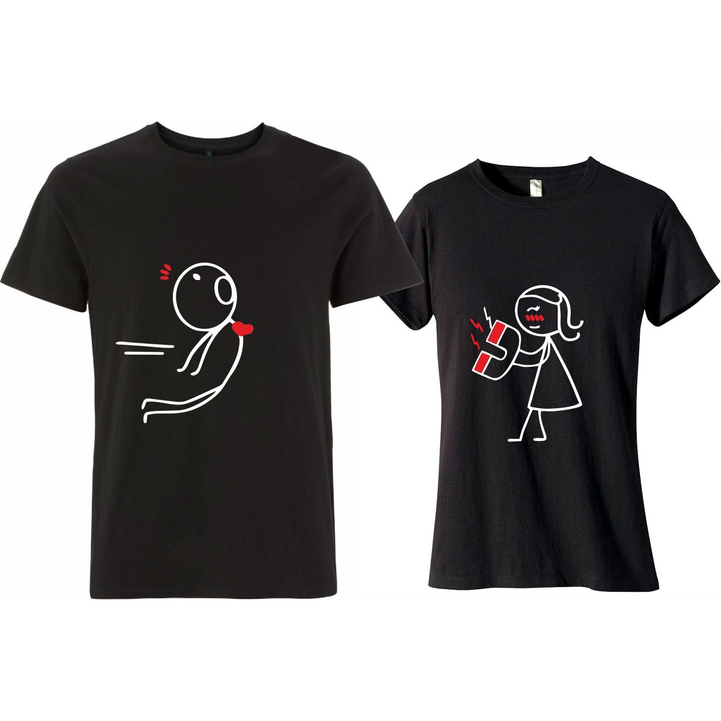 Set Tricouri cuplu Love magnet