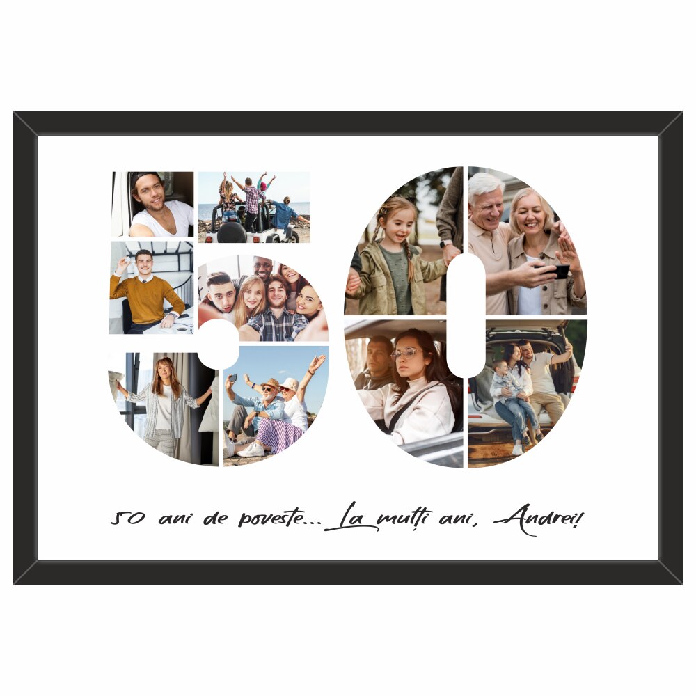 Tablou personalizat 50 ani Priti Global