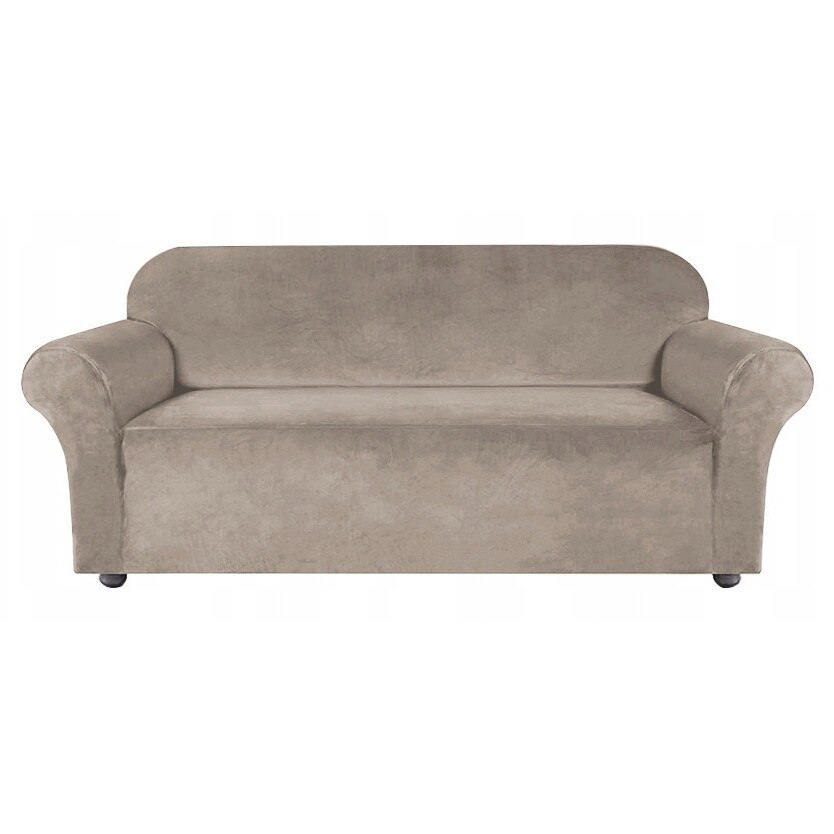 HomeDesign Velur 3 Locuri Bej