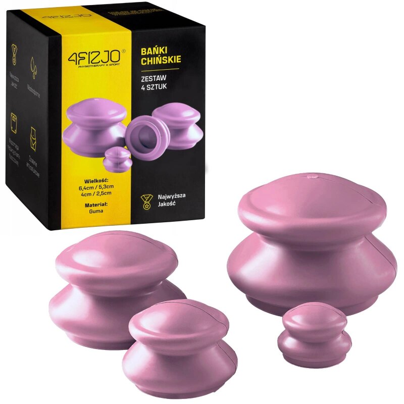 Set 4 bule cauciuc 4Fizjo Roz