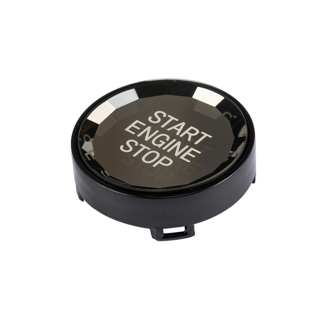 Buton Capac Start Stop Cristal BMW Seria E Negru