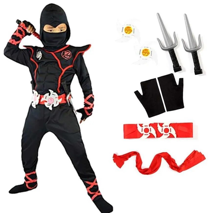 Costum Ninja cu accesorii Funny Party 9-10 ani