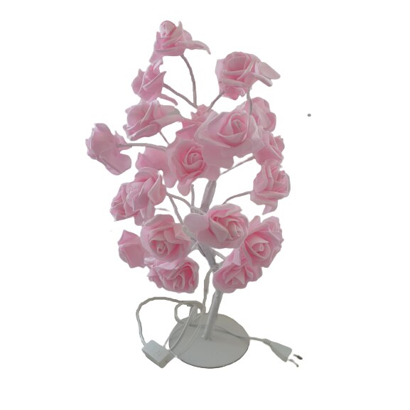 Pomisor decorativ Craciun Roz 40 cm