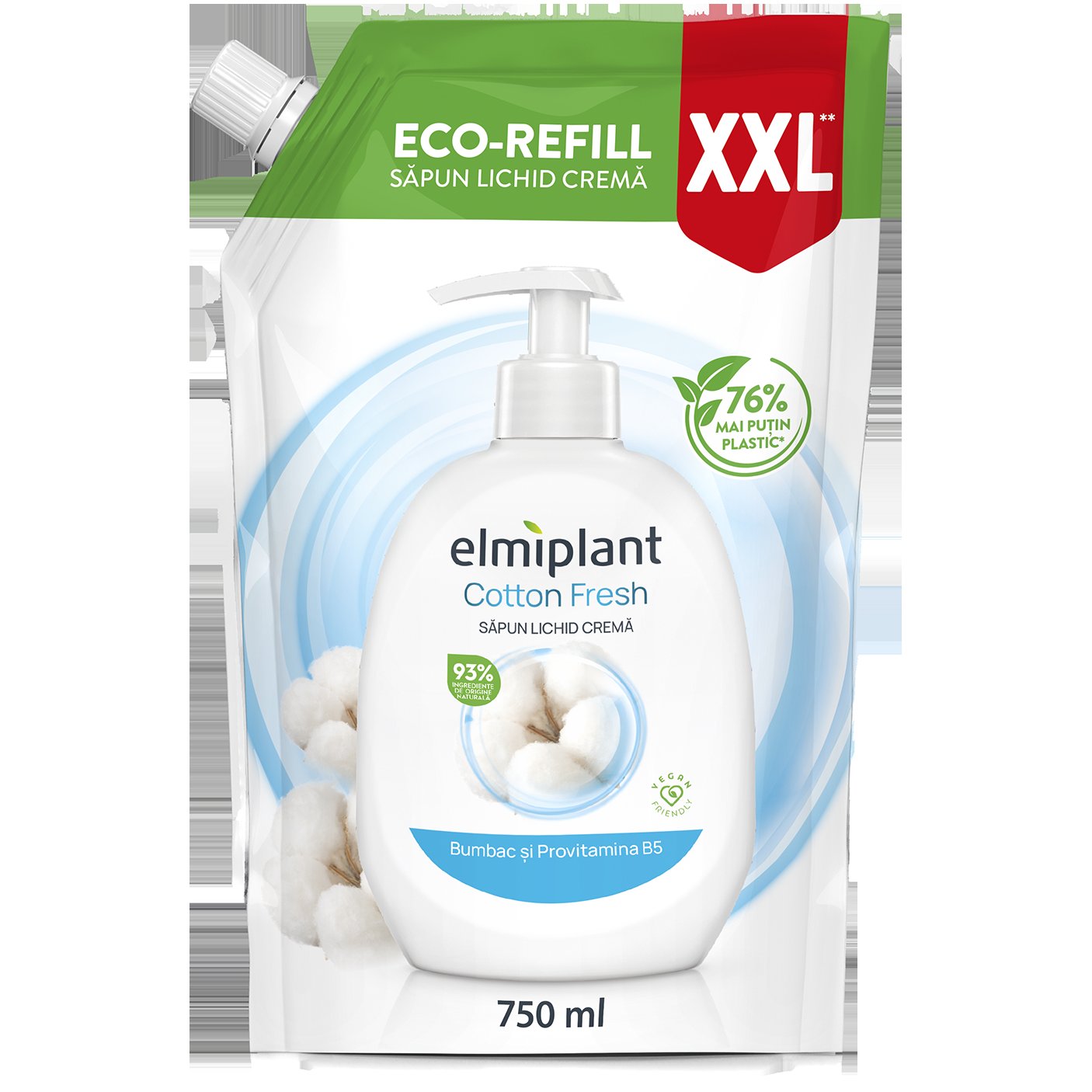 Sapun lichid Elmiplant Bumbac