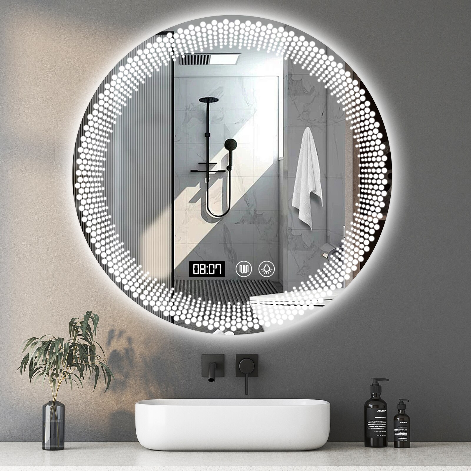 Oglindă LED DEYKAY 70x70cm