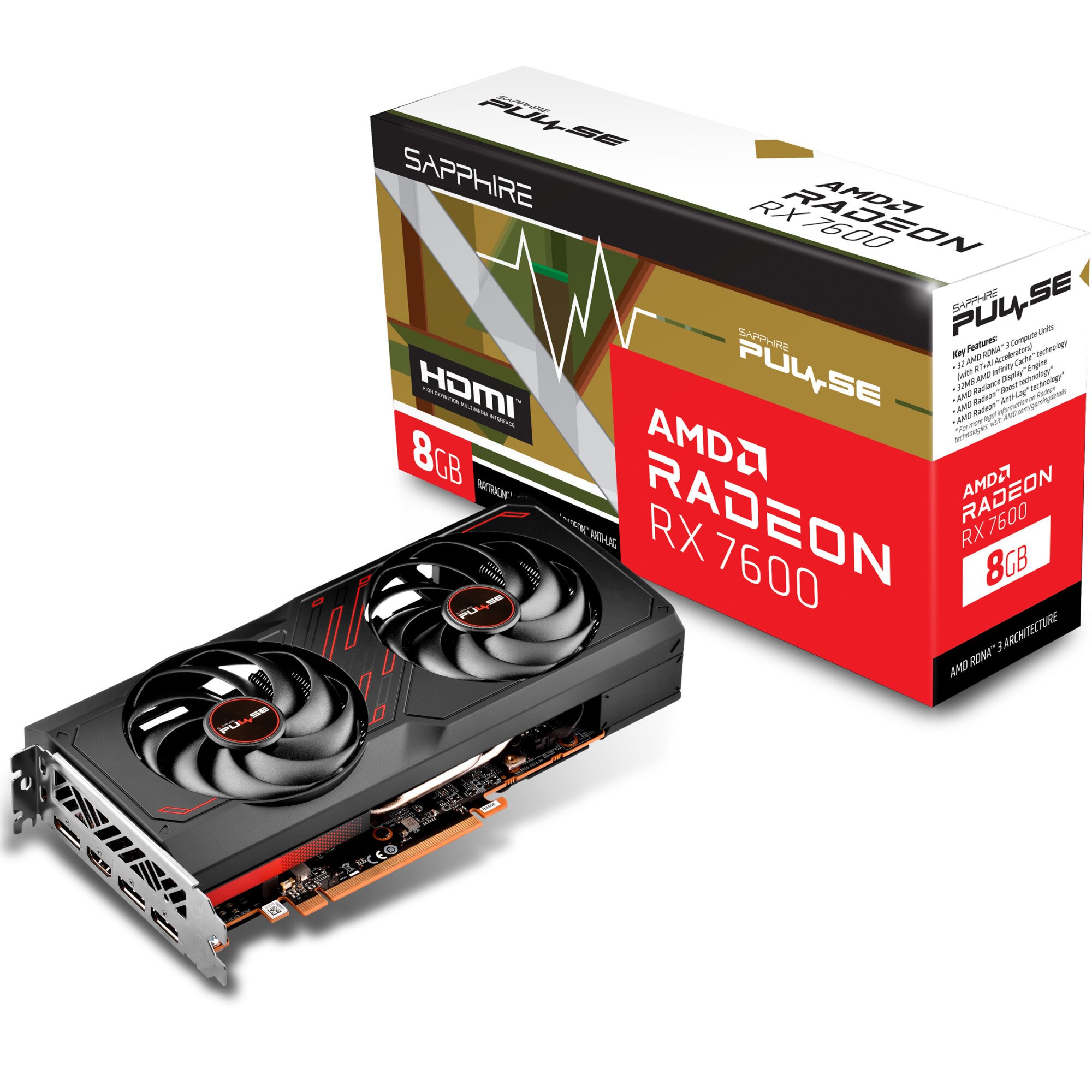 Sapphire Radeon RX 7600 Pulse